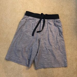 Heathered grey men’s lululemon shorts